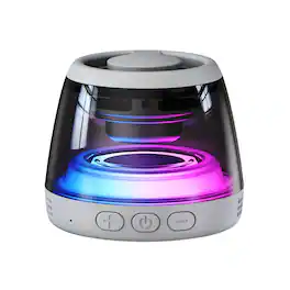 YONWAY - Magnetic Bluetooth Speaker, RGB Mini Portable Cell Phone Stand with Lanyard and RGB Night Light for Home, Outdoors, Pool