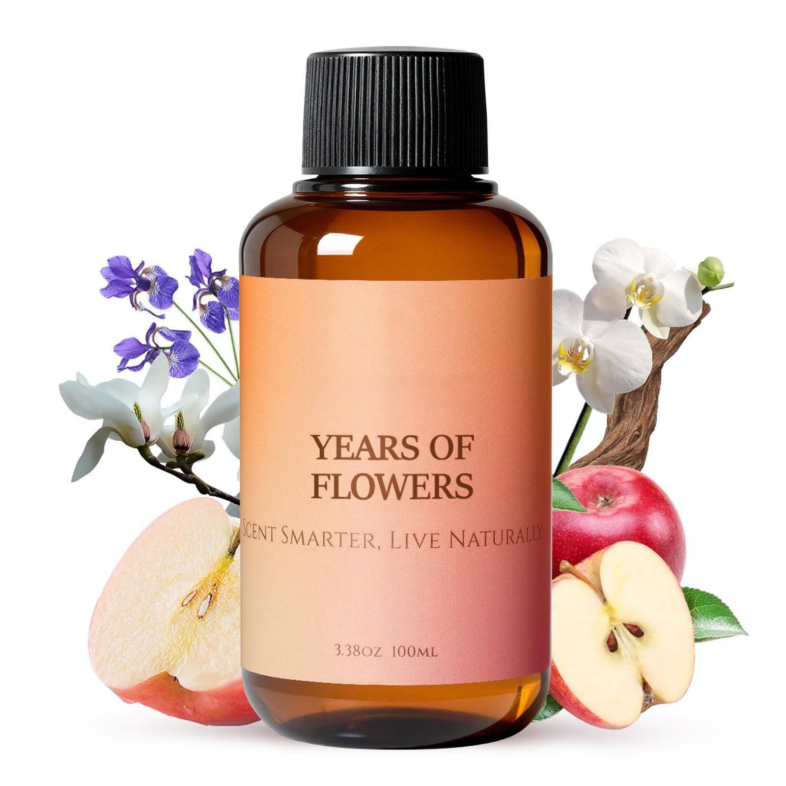 Live At Space - Festive Pine & Cedarwood Diffuser Oil, 100mL Winter Forest Scent for Cold-Air Diffusers - 3.38 Fl Oz (Pack of 1) Years of Flowers