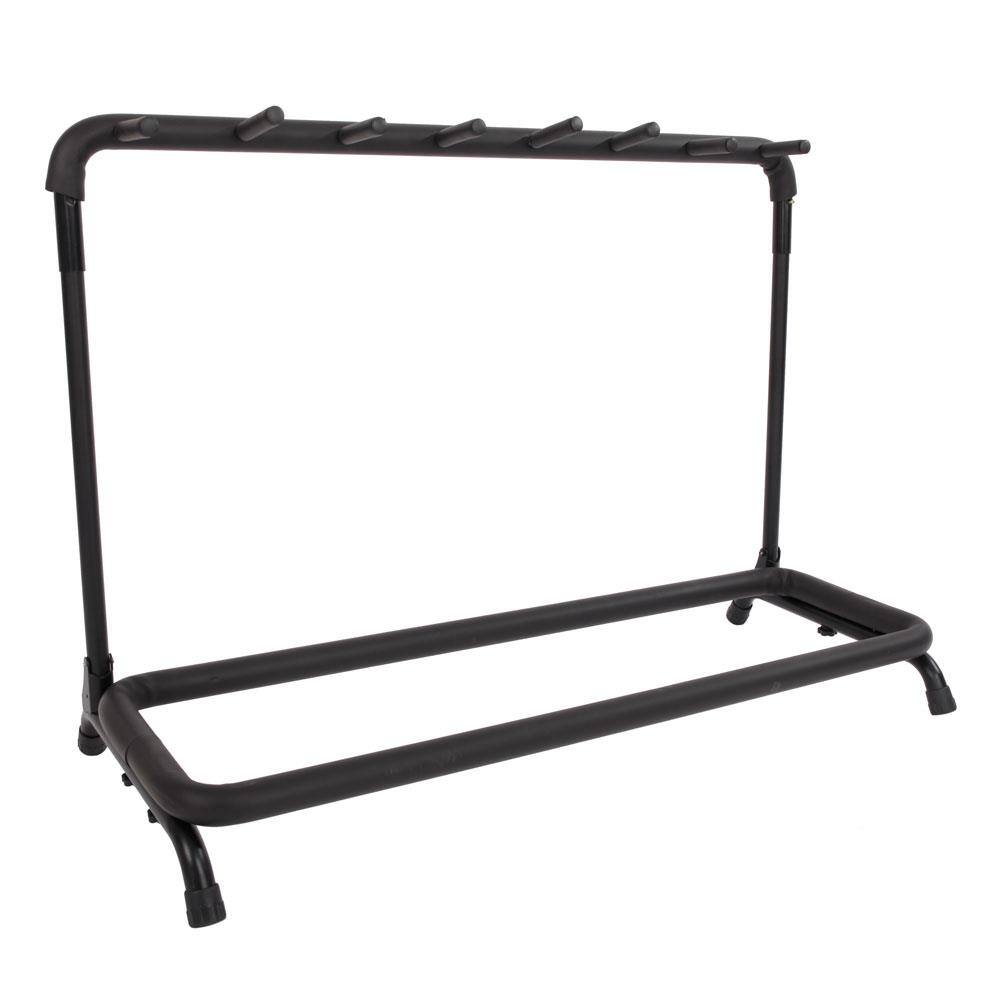 Front. Winado - Round Tube Folding Multiple Guitar Bass Holder Rack Stand Holds up to 7 Guitars.