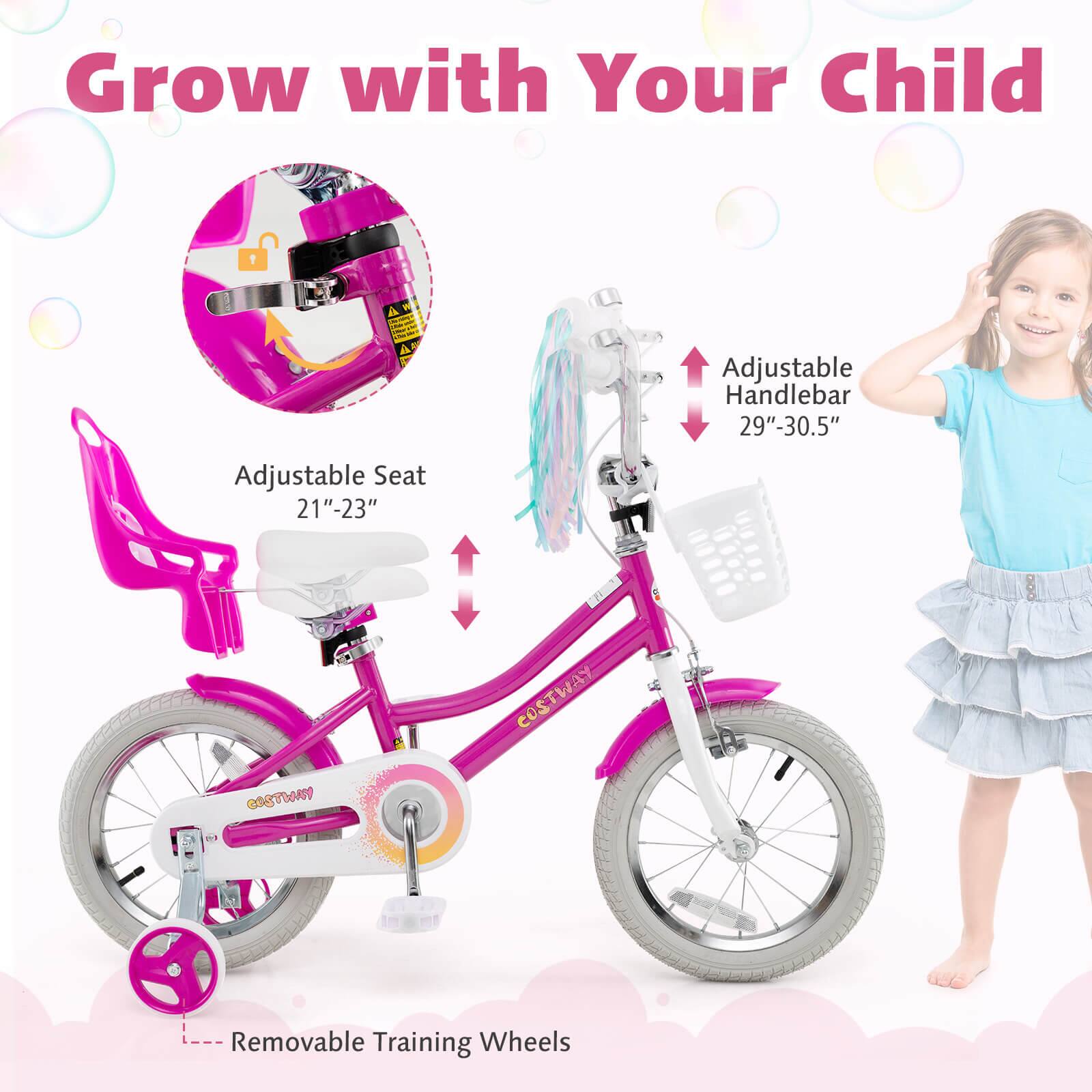 Grow with Your Child  
Adjustable Handlebar 29"-30.5"  
Adjustable Seat 21"-23"  
YAWT202 COSTIAAN  
Removable Training Wheels