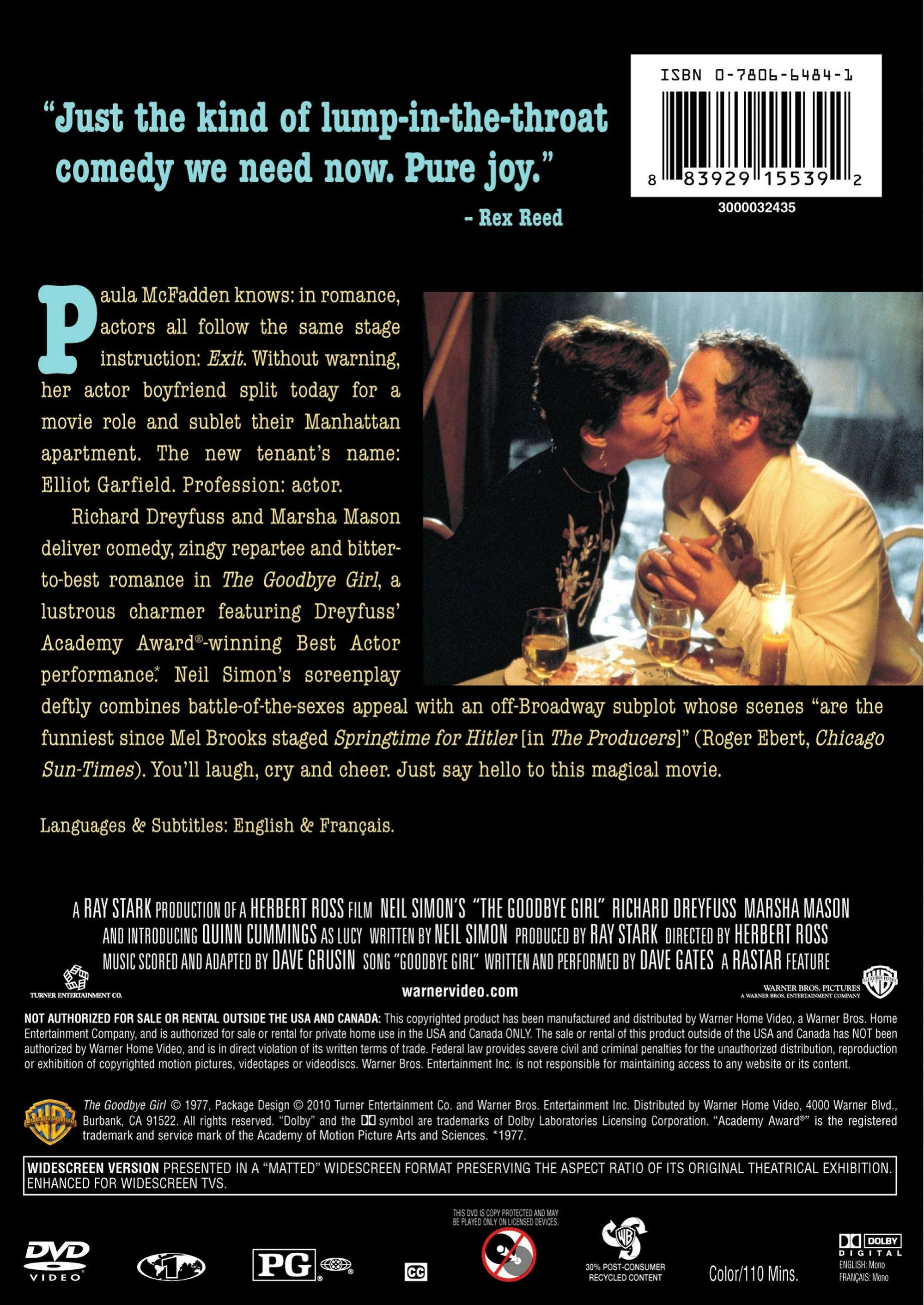 Angle. The Goodbye Girl (DVD New Packaging) [DVD].