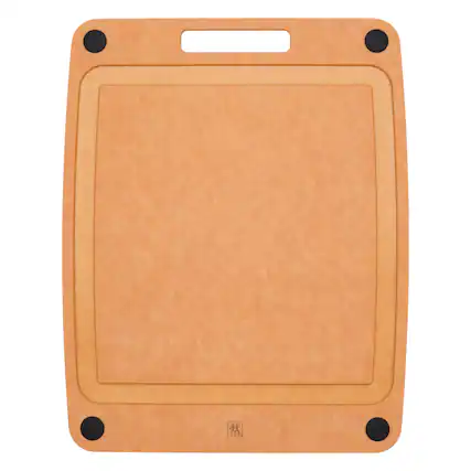 Front. ZWILLING - ZWILLING Plant Fiber 14-in x 11.25-in Non-Slip Cutting Board - Natural - Natural.