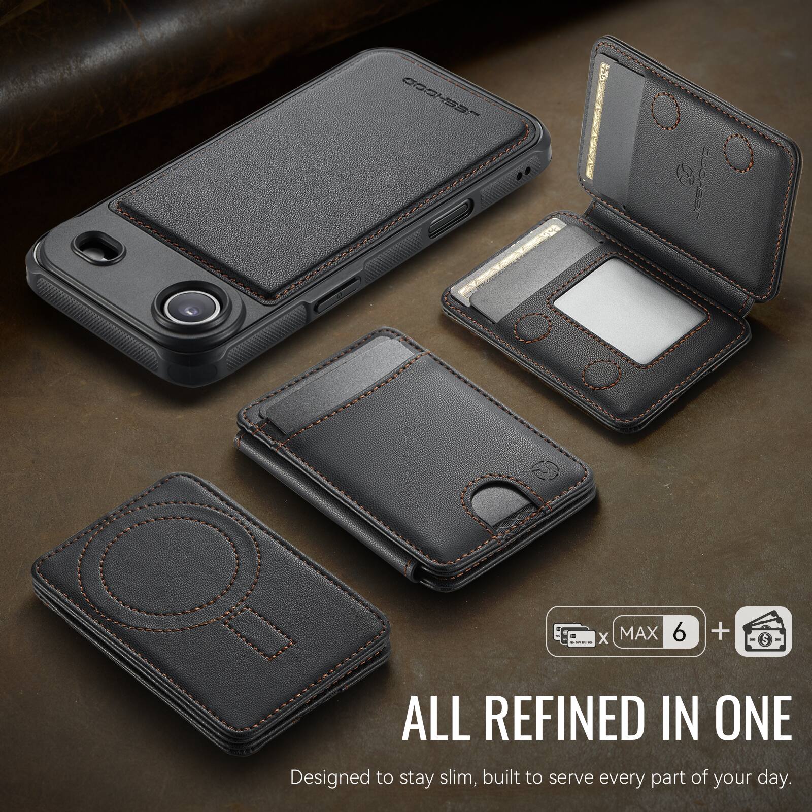 COOSST a00Sar 3 X MAX 6 + $ ALL REFINED IN ONE  
Designed to stay slim, built to serve every part of your day.