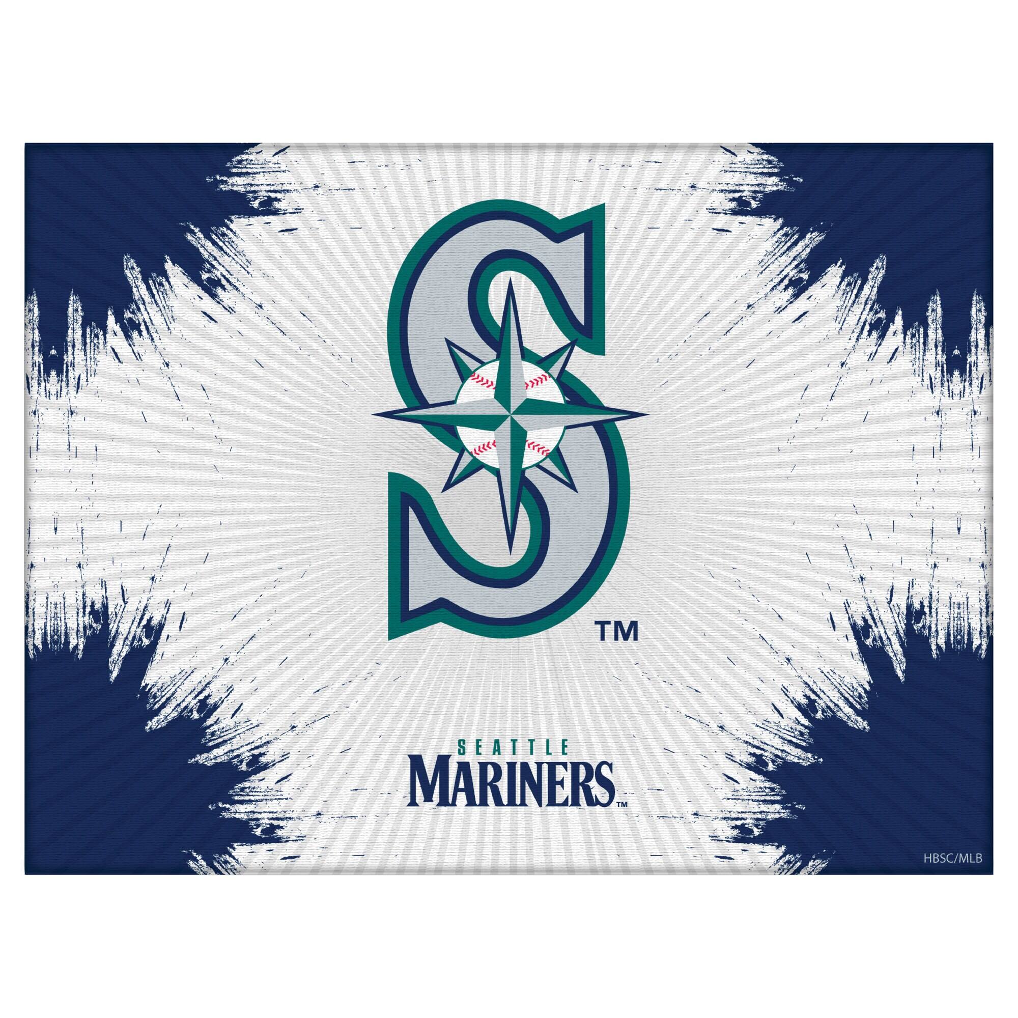Seattle Mariners 15" x 20" Splash Canvas Wall Art