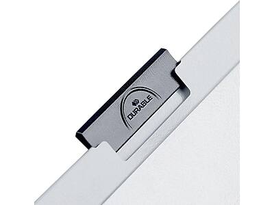 Alt View 2. Durable - DURABLE Report Cover with DURACLIP, Letter-size, Holds Up to 60 Pages, Clear Cover/Black, 25 per Box - Black.