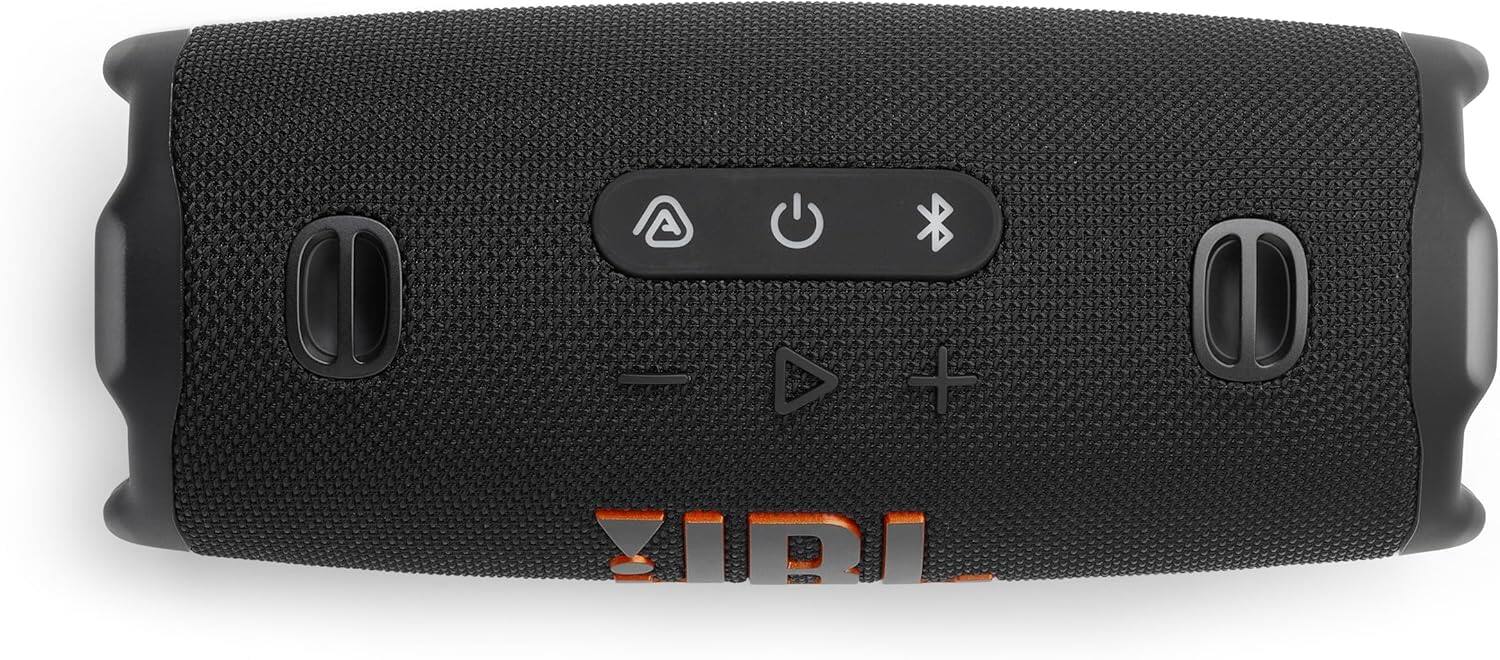 Back. JBL - Charge 6 Portable Waterproof Bluetooth Speaker with Carrying Case - Black.