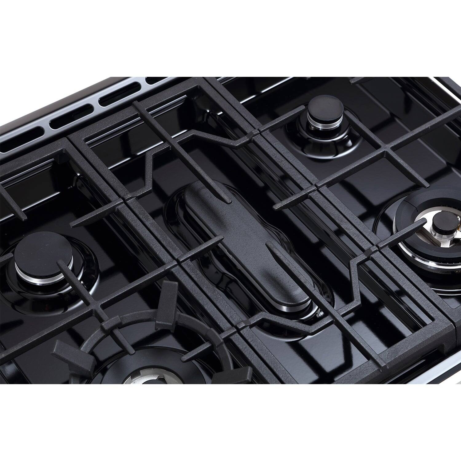 Alt View 4. Rangaire - Rangaire 30" Gas Range Self-cleaning Air Fry True Convection Oven Slide-in Stainless Steel RRG303GS - Stainless steel.