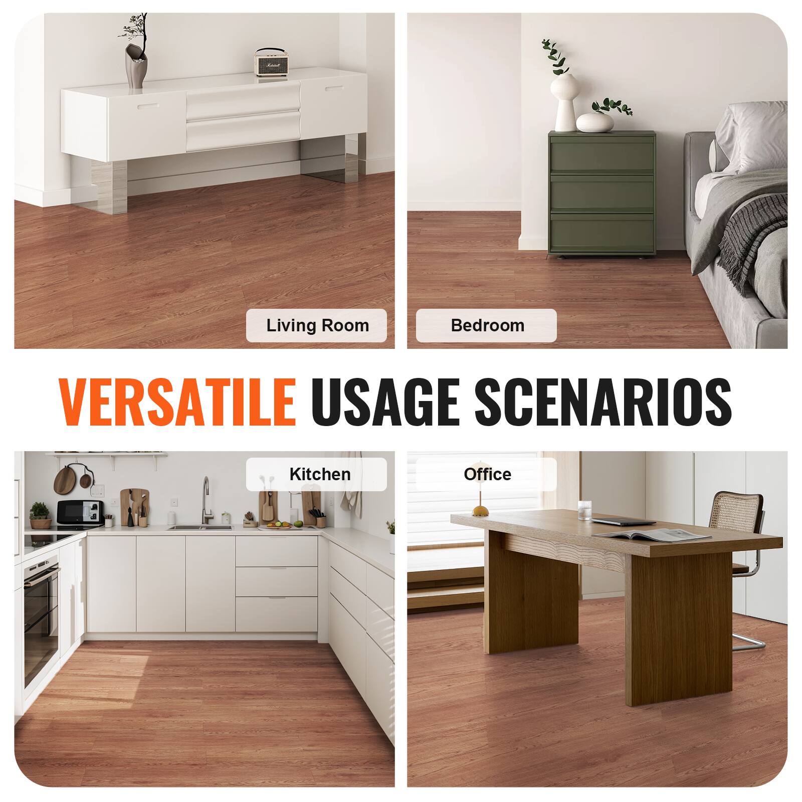 Living Room, Bedroom, Kitchen, Office, Versatile Usage Scenarios