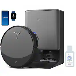 ECOVACS Robotics - DEEBOT T90 PRO OMNI Robot Vacuum and Mop, 30,000Pa Suction, Instant Self-Cleaning Long Roller Mop, AI Obstacle Avoidance - Black