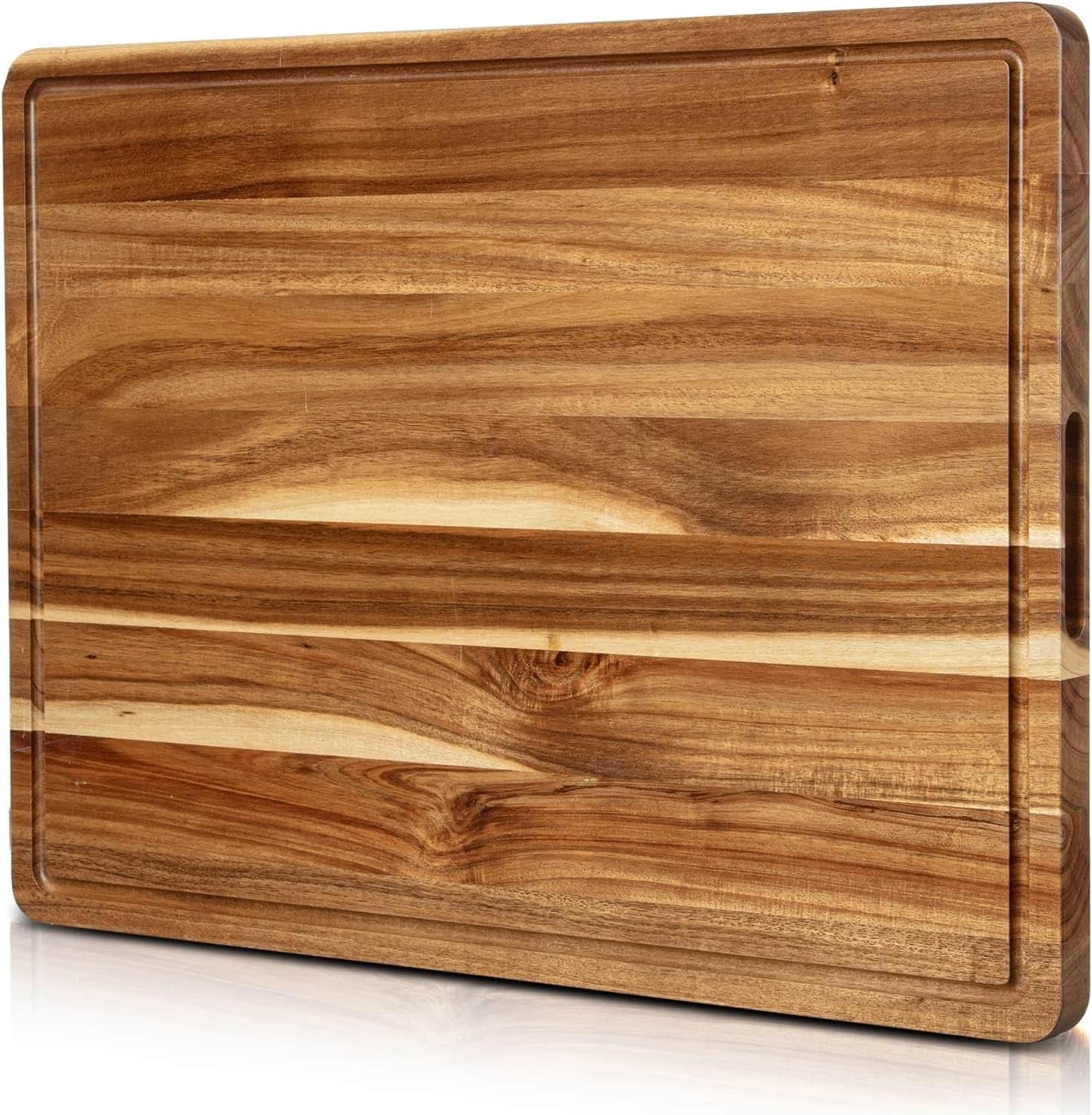 GARVEE - 20x15 In Cutting Boards for Kitchen Acacia Wood Cutting Board Charcuterie Cheese Serving Tray