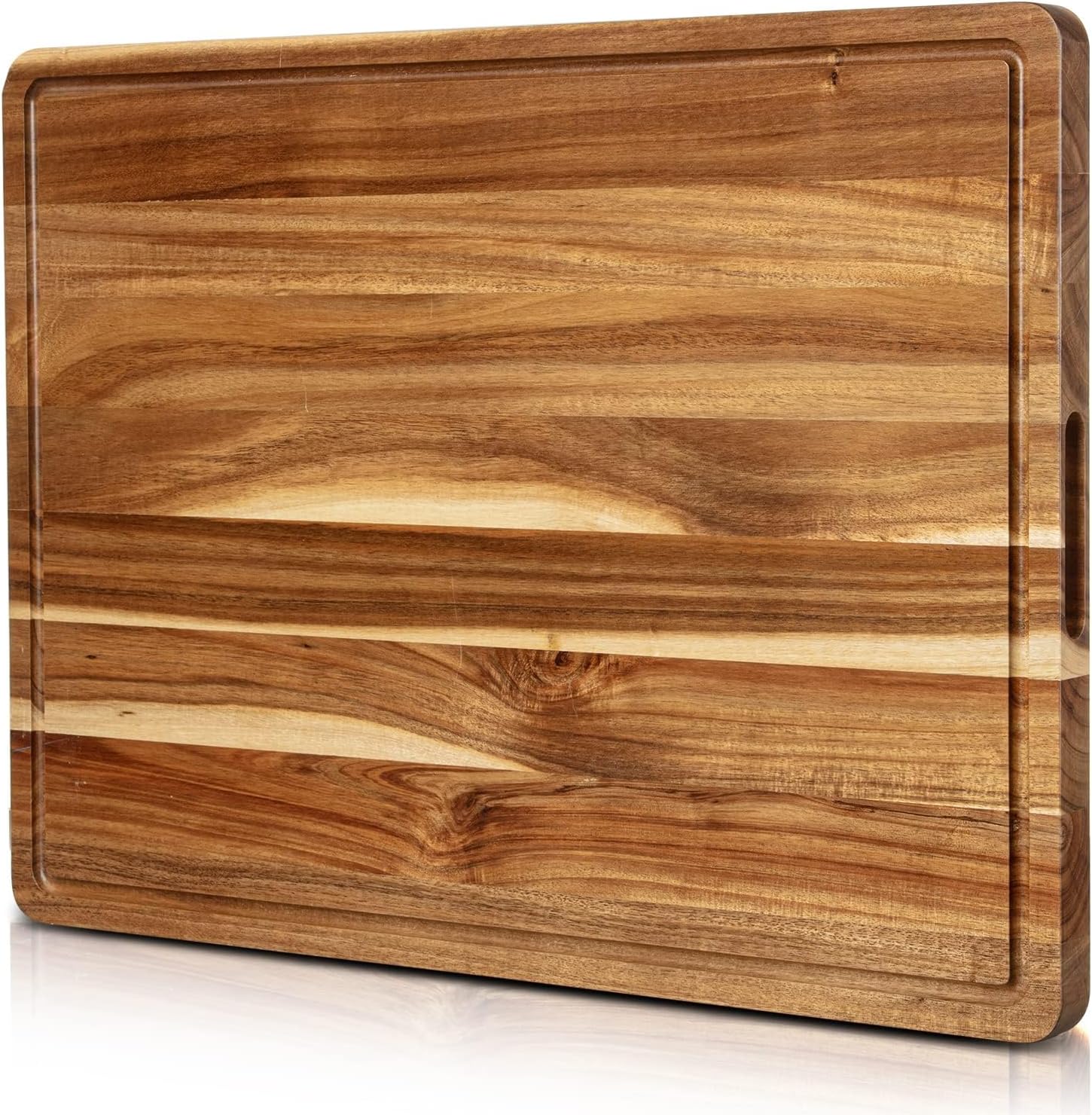 Front. GARVEE - 20x15 In Cutting Boards for Kitchen Acacia Wood Cutting Board Charcuterie Cheese Serving Tray.