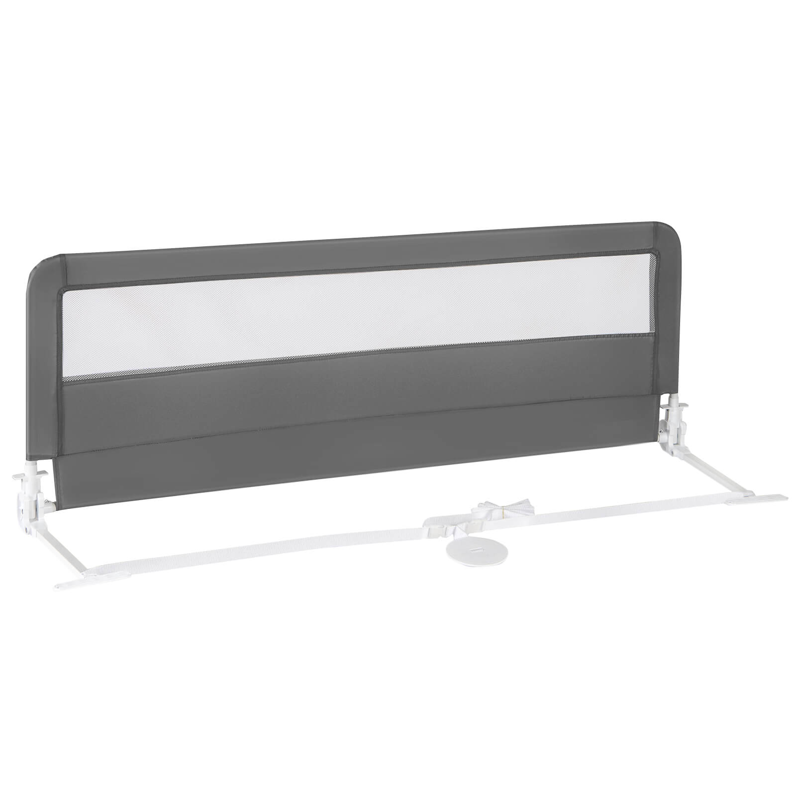 "Costway - 59"" Long Bed Rail for Toddlers with Removable Cover Breathable Mesh & Crossbar - Gray" price history on PriceWatchPro