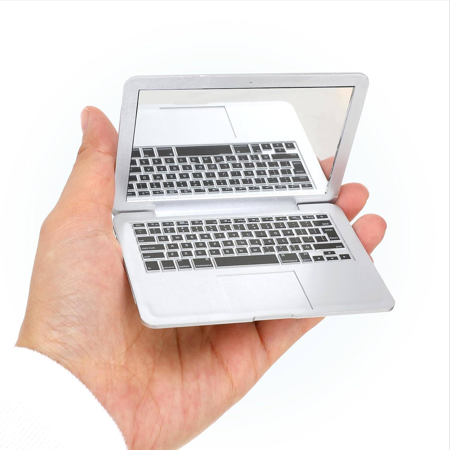 Stamp n Camp Mini Laptop Mirror, 1 Pcs Pocket Size Shaped Makeup Mirror ...