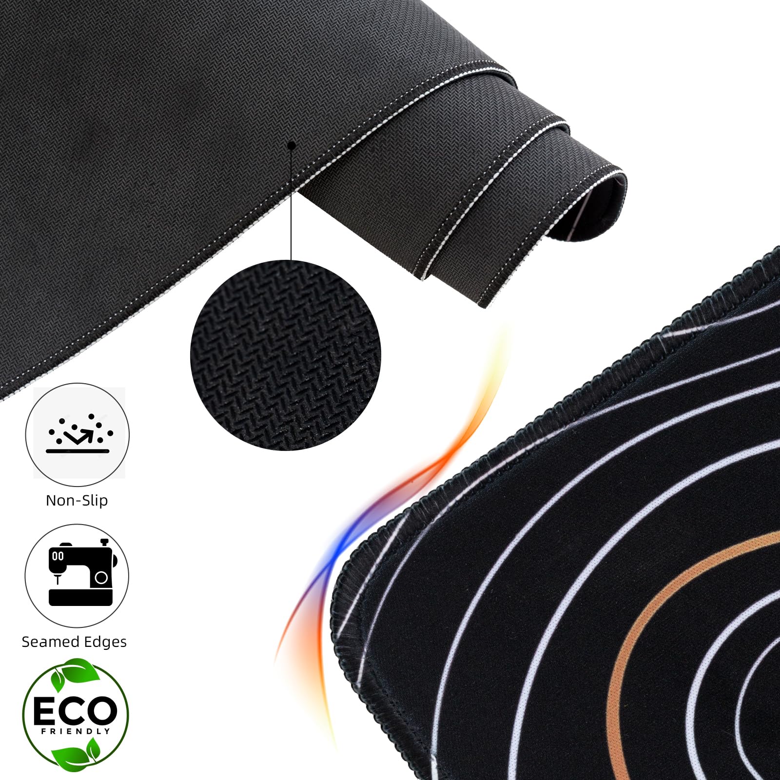 Non-Slip  
Seamed Edges  
ECO FRIENDLY