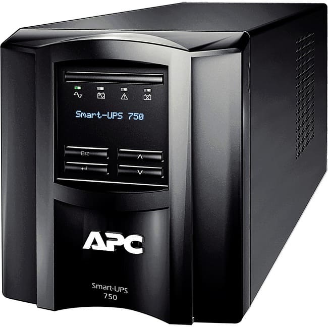 APC - by Schneider Electric Smart-UPS 750 VA Tower UPS - Tower - 4 Hour Recharge - 100 V AC Input - 100 V AC Output - Sine - Black