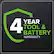 4 YEAR TOOL & BATTERY WARRANTY