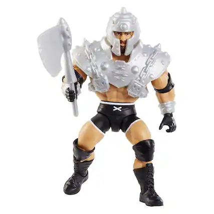Front. Mattel - Masters of the WWE Universe Action Figure | Goldberg - Silver.
