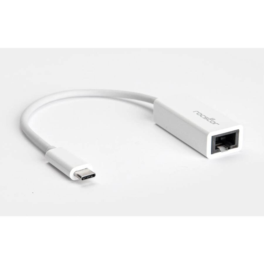 Alt View 2. Rocstor - Rocstor Premium USB-C to Gigabit Network Adapter - USB Type-C to Gigabit Ethernet 10/100/1000 Adapter - Supports PXE - White.