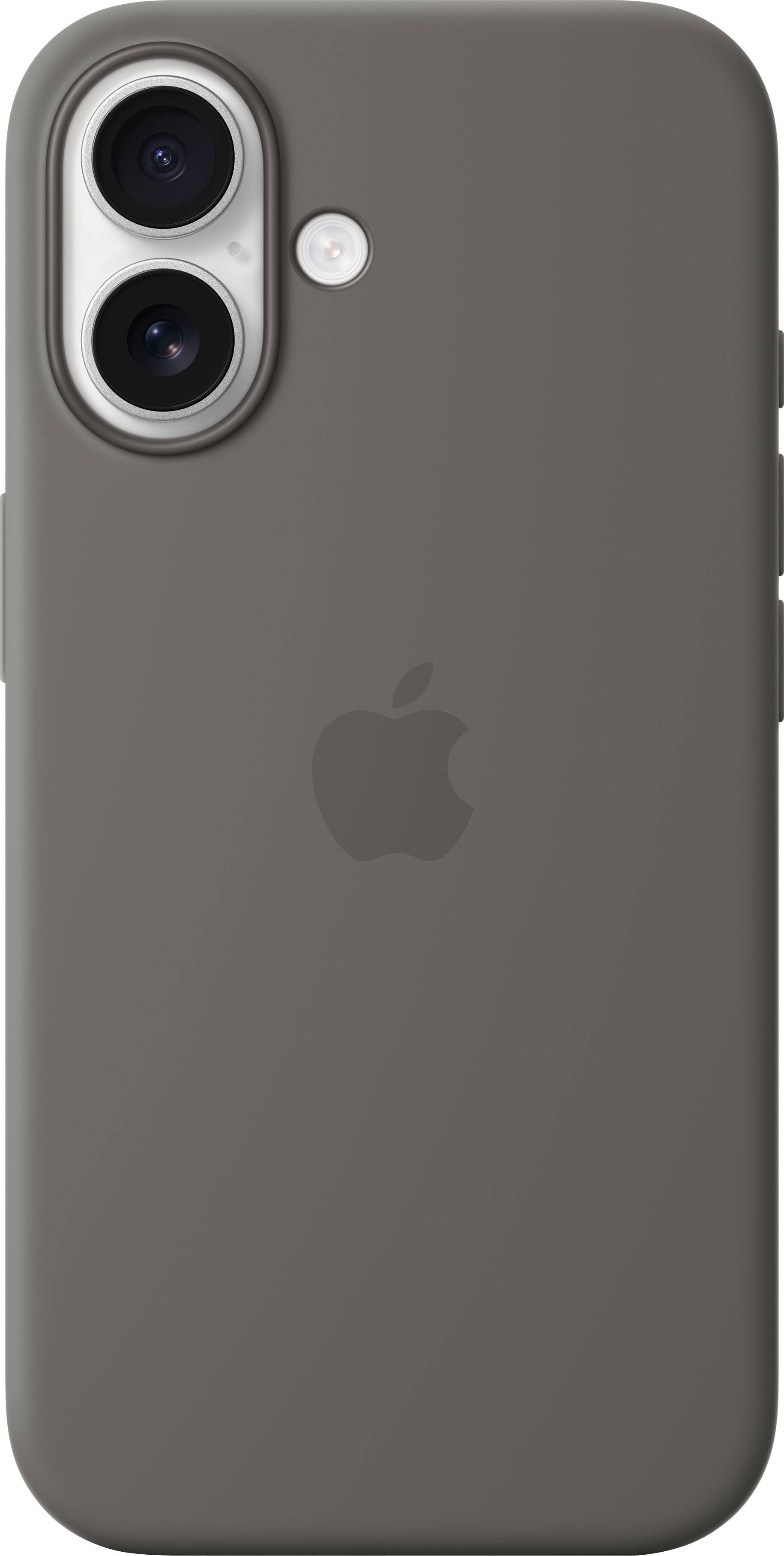 Alt View 13. Apple - iPhone 16 Silicone Case with MagSafe - Stone Gray.