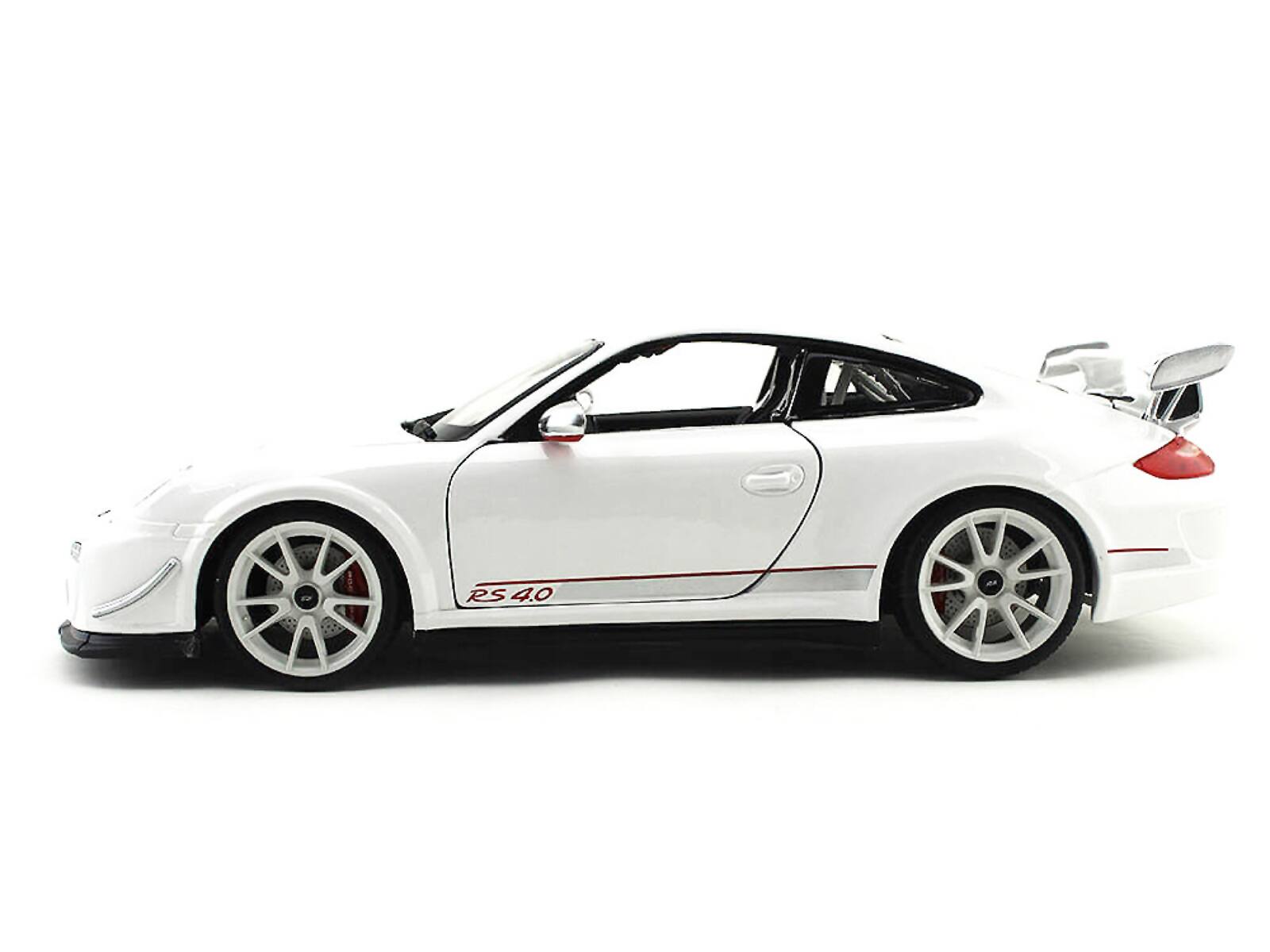 Angle. Bburago - Porsche 911 GT3 RS 4.0 White 1/18 Diecast Car Model by Bburago - White.