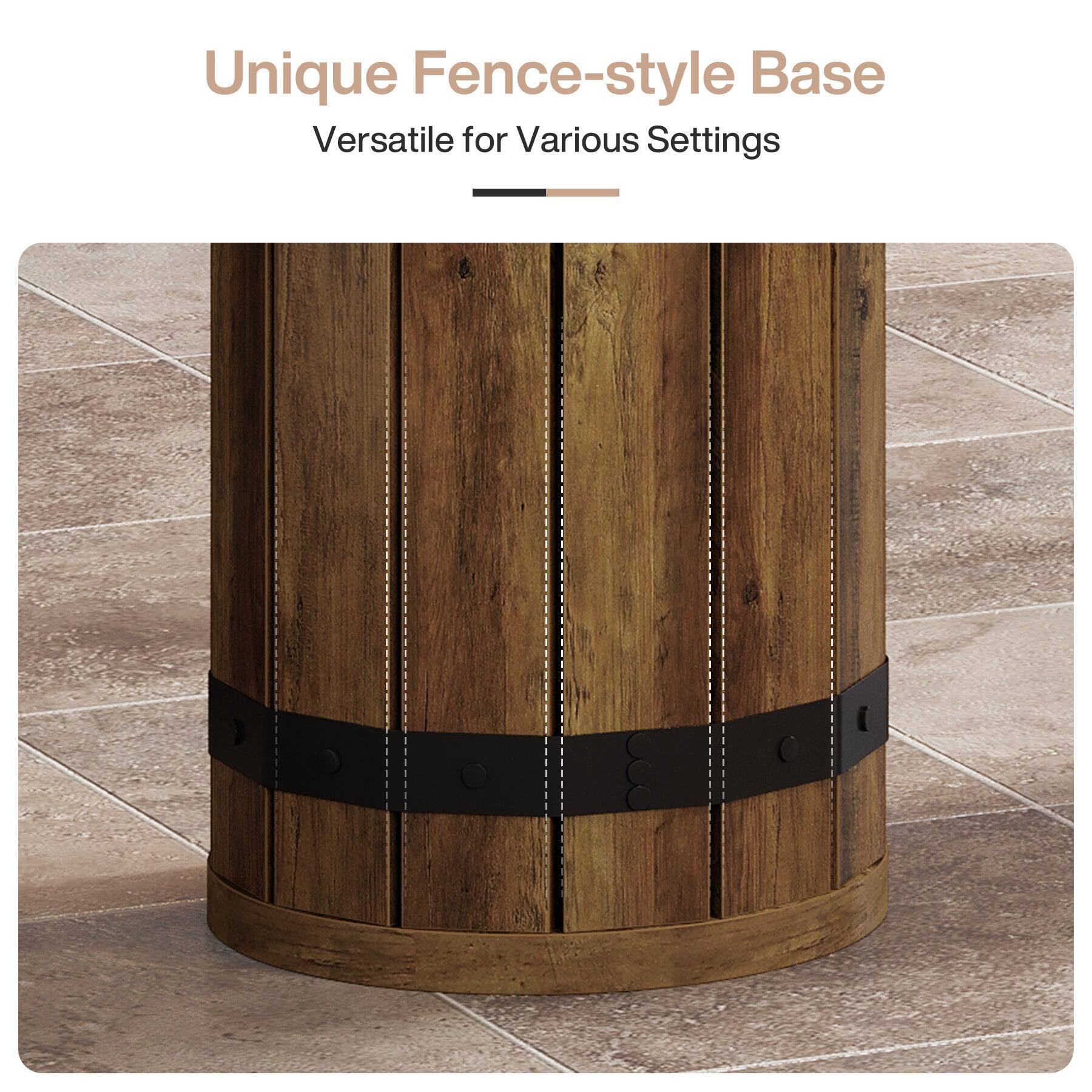 Unique Fence-style Base  
Versatile for Various Settings
