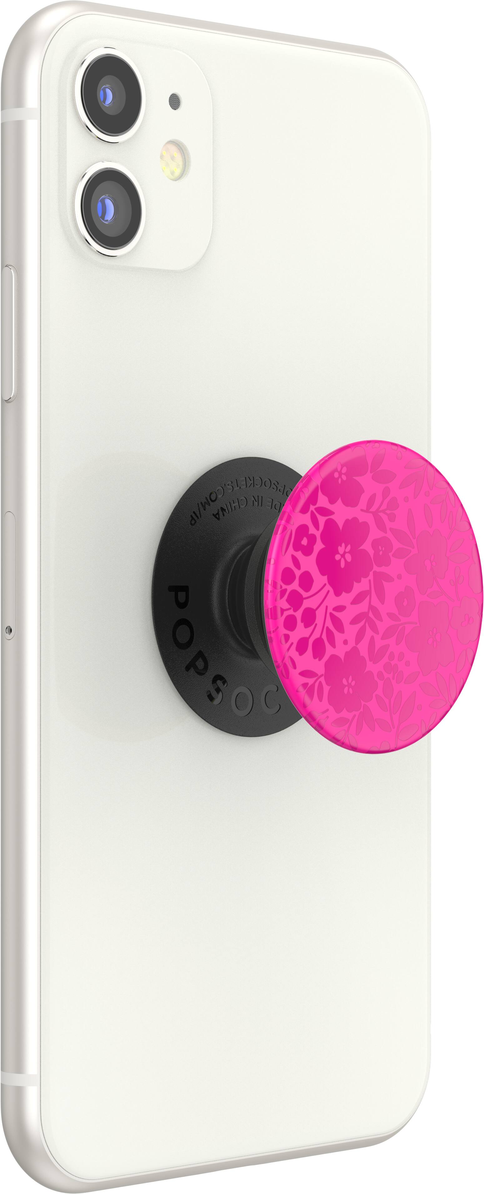 Alt View Zoom 13. PopSockets - PopGrip Cell Phone Grip & Stand - Fuchsia Floral.