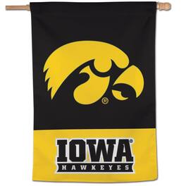 WinCraft - Iowa Hawkeyes 28" x 40" Applique Vertical Banner - Multicolor