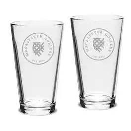 Jardine - Macalester Scots 16oz. 2-Piece Classic Pub Glass Set - Multicolor