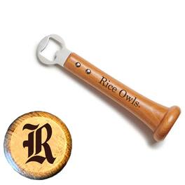 Baseball BBQ - Rice Owls Pickoff Bottle Opener - Multicolor