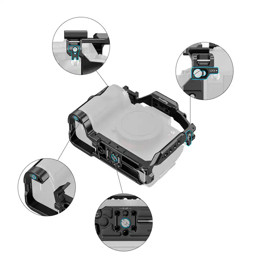 Bottom Lock Pin Smallrig HawkLock Quick Release Cage for Sony Alpha 7R VI Camera - Best Buy