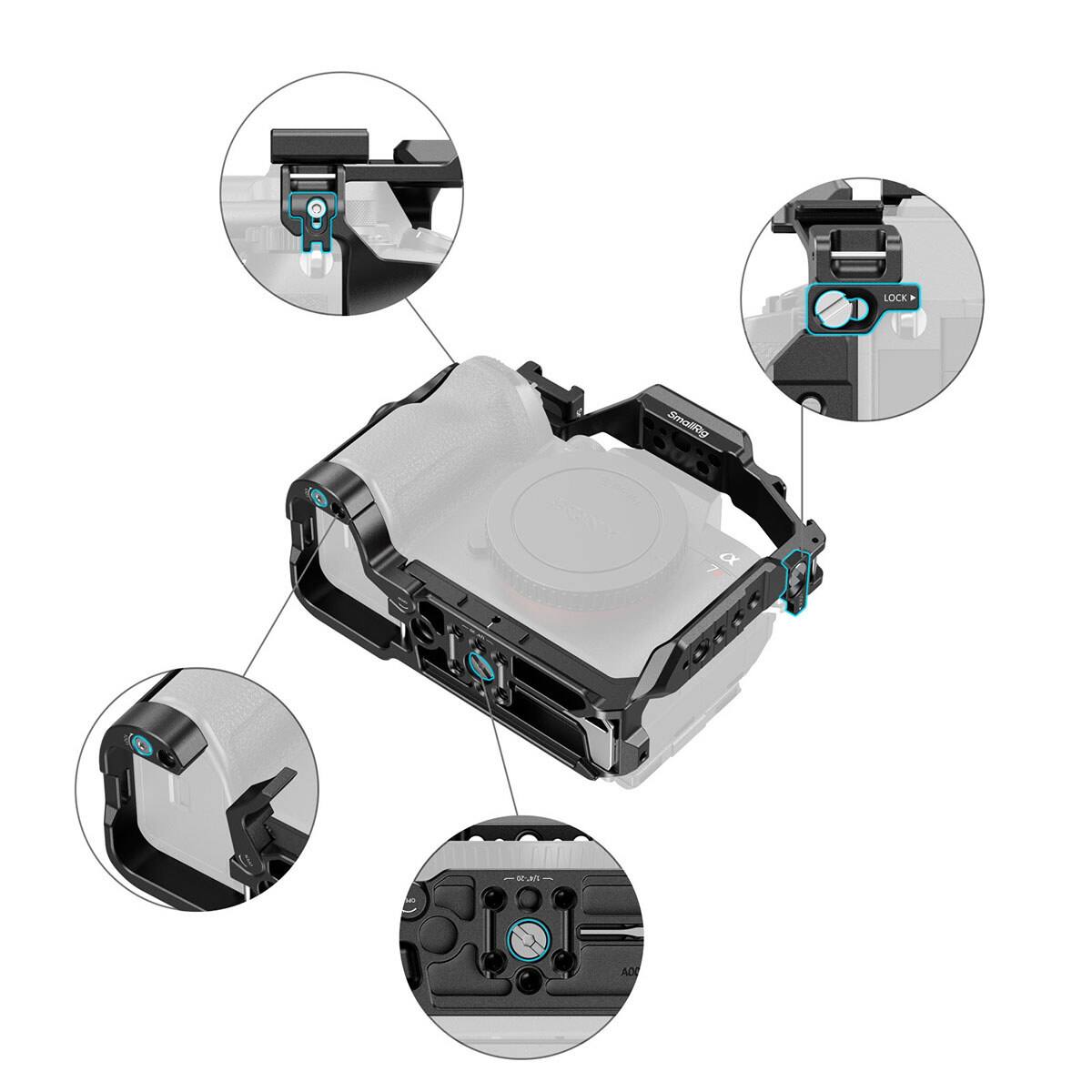 Smallrig HawkLock Quick Release Cage for Sony Alpha 7R VI Camera - Best Buy