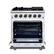 Alt View 8. Forno Appliances - Massimo 4.32 Cu. Ft. Freestanding Gas Convection Range with Air Fryer Kit, Wok Support & Griddle - White.