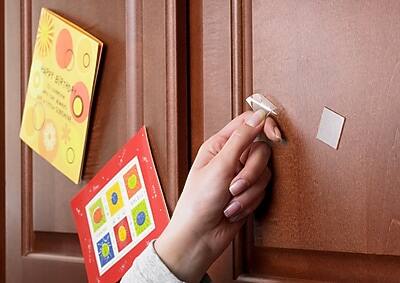 Alt View 3. Scotch - Scotch Removable Adhesive Dots, 7/8" x 7/8", Clear, 18/Pack (R105) - Clear.