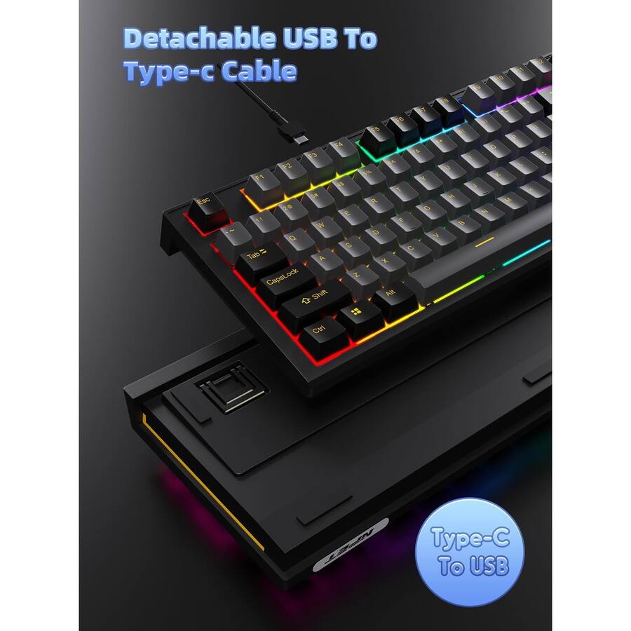 Stamp Color Key Stamp n Camp Cr87 Hot swappable Rgb Mechanical Gaming 87 Key Compact ...