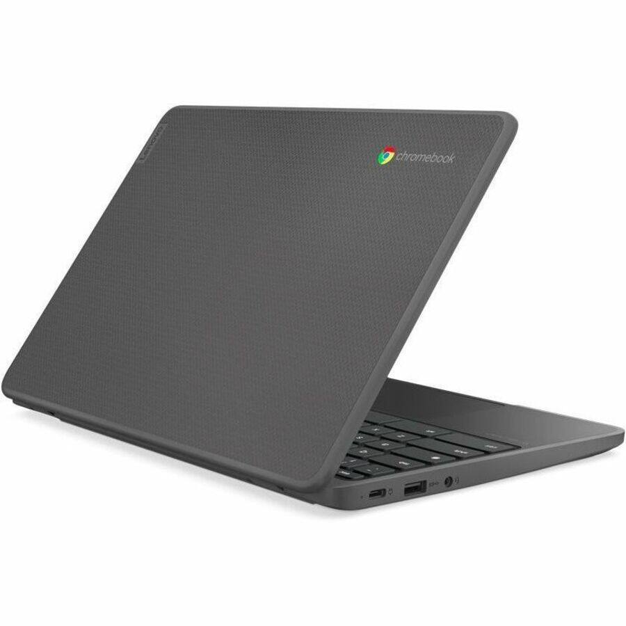 Alt View 1. Lenovo - Lenovo 100e 11.6" HD Chromebook ARM Cortex A76 8GB RAM 64GB eMMC Graphite Gray - ARM Cortex A76 + Cortex A55 - Twisted - Graphite Gray.