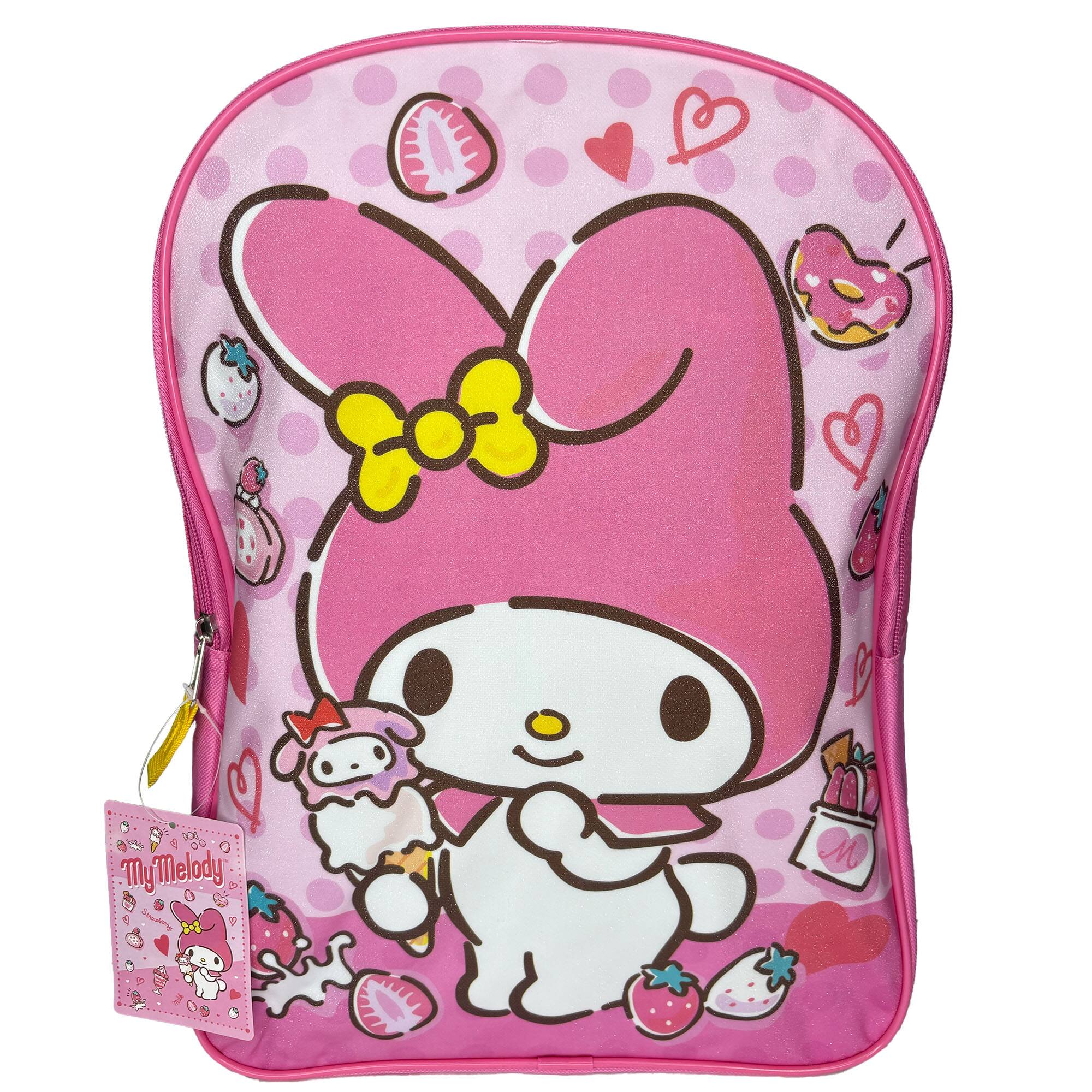 Alt View 1. UPD - Hello Kitty My Melody 15" Pink School Backpack for Girls - Multicolored.