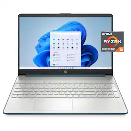 HP - 15.6" FHD Laptop,AMD Ryzen 5-5500U,16GB RAM,1TB SSD,AMD Radeon Graphics,Win 11 Home - Blue