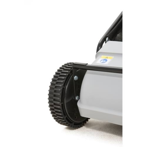 Alt View 2. Dapper Supply - 26" Push Lawn Sweeper with 7 Cu. Ft. Hopper, Dual Spinning Brushes for Grass & Leaf Cleanup, Gray - Grey.