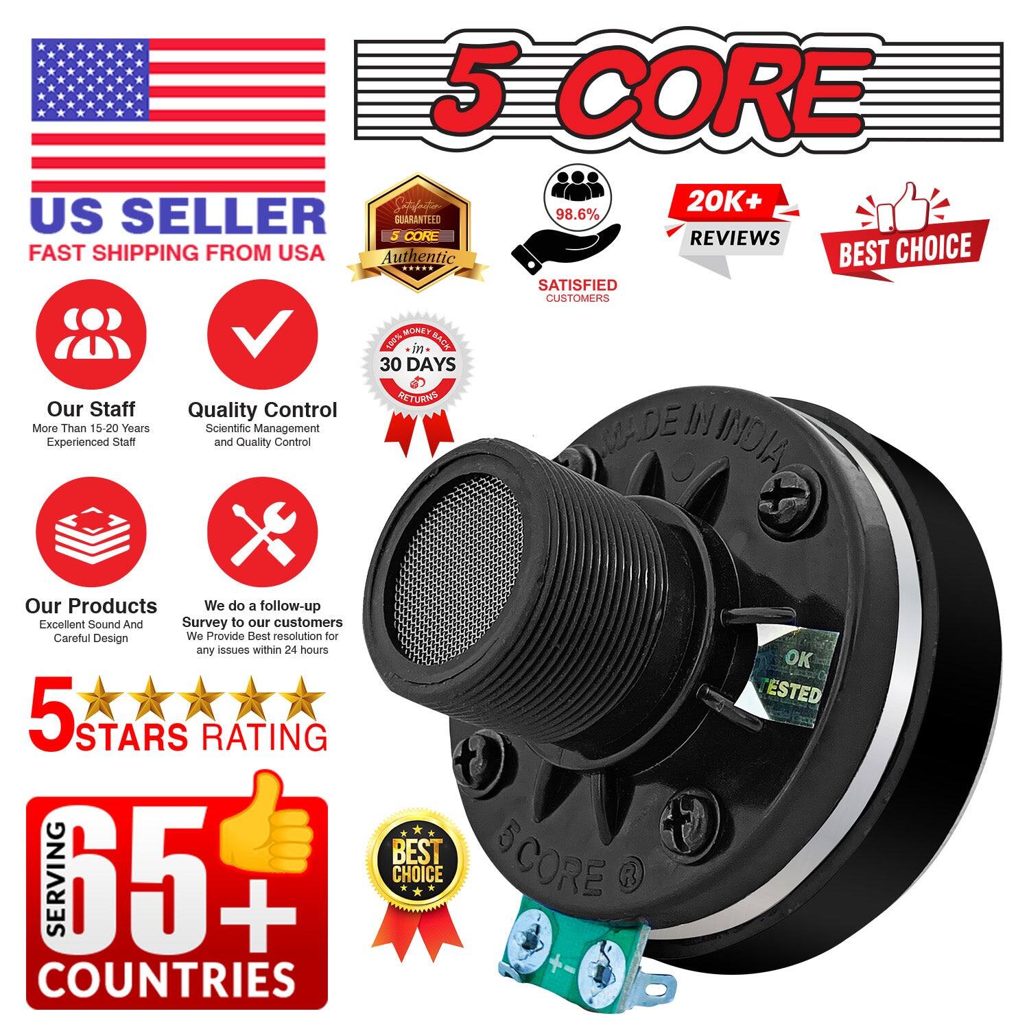 5 CORE S4dat 20K+ US SELLER GUARANTEE 98.6% CORE REVIEWS FAST SHIPPING FROM USA Authentic BEST CHOICE .... SATISFIED CUSTOMERS Our Staff More Than 15-20 Years Experienced Staff Quality Control Scientific Management and Quality Control MONEY BACK 30 DAYS RETURNS MADE IN INDIA Our Products We do a follow-up Excellent Sound And Survey to our customers Careful Design We Provide Best resolution for any issues within 24 hours 5 STARS 5 STARS RATING SERVING 65+ COUNTRIES BEST CORE CHOICE OK TESTED
