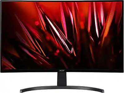 Front. Acer - Acer Nitro 27" Curved FHD 180 Hz LED Gaming Monitor, Black (ED273 S3BIIP) - Black.