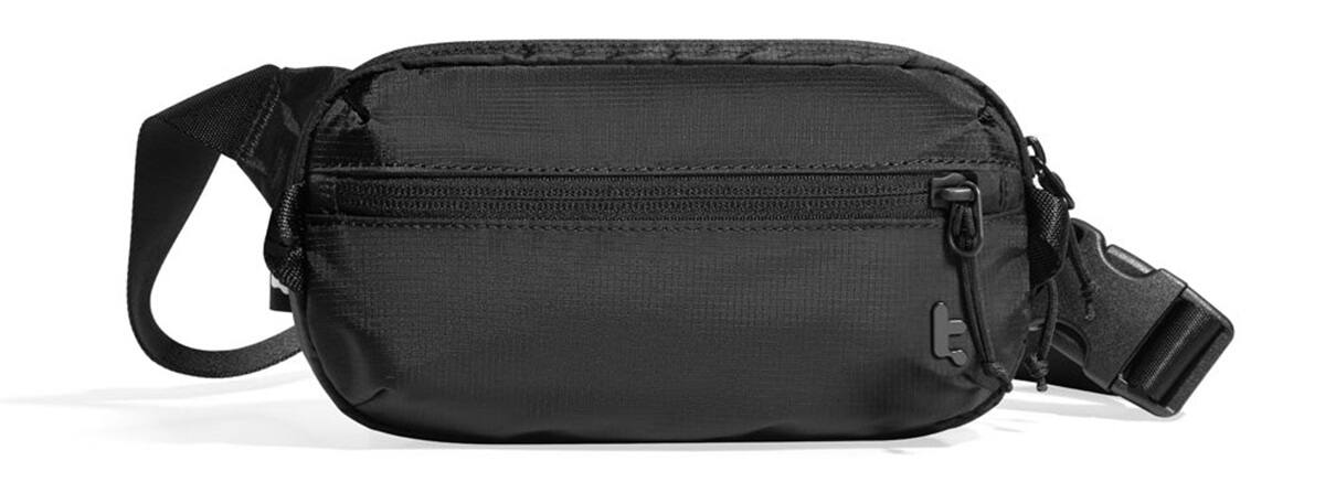 tomtoc - Aviator-T33 1.5L Sling Bag with RFID Blocking, Minimalist Crossbody Bag Chest Bag Shoulder Pack for Travel, Daily Use - Black
