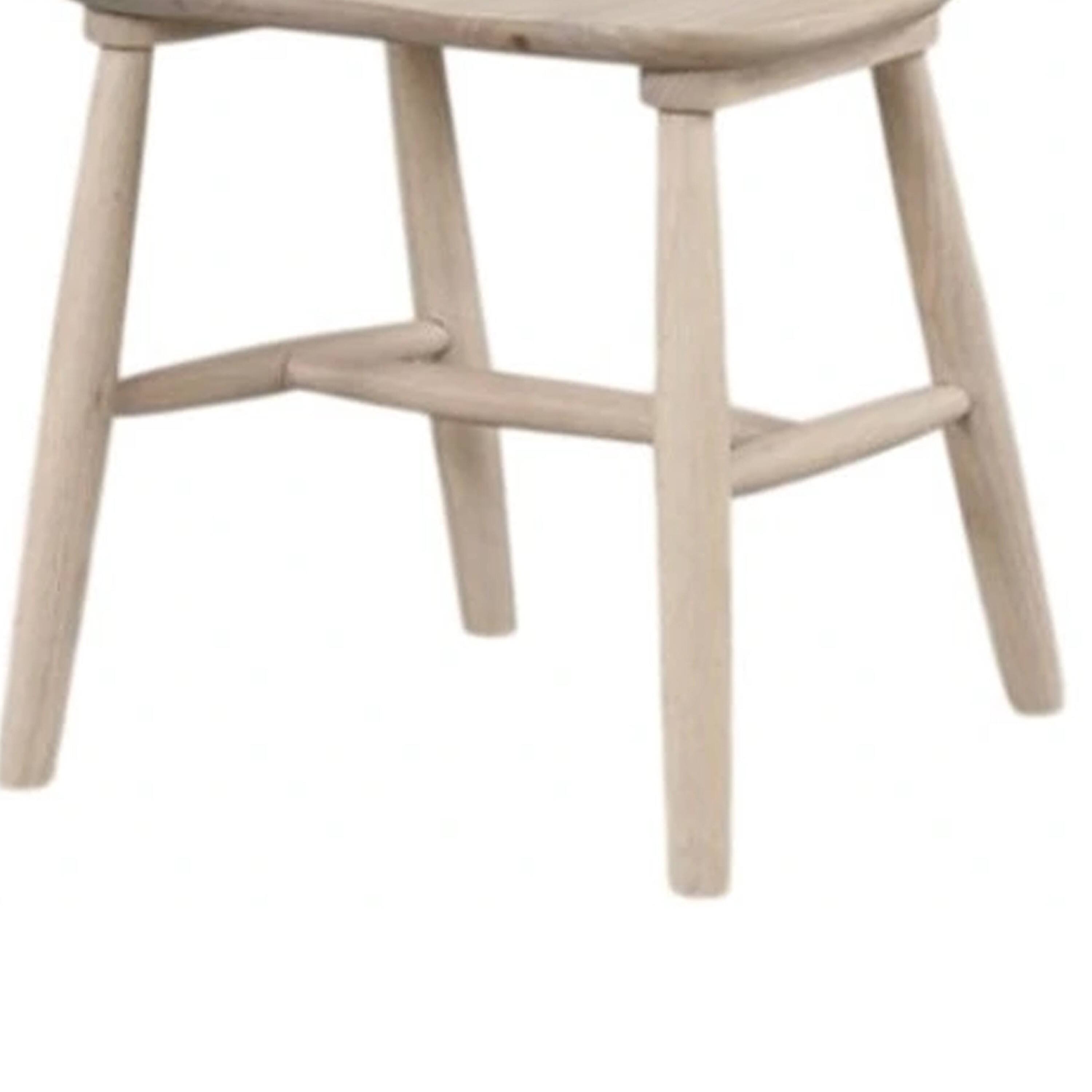 Alt View 2. Manhattan Lane - Baylee Side Dining Chair Set of 2, Spindle Back, Tapered Legs - White Oak.