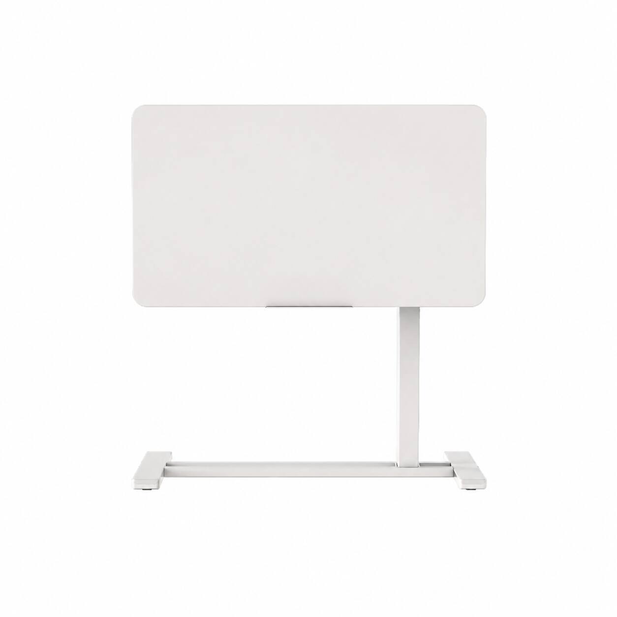 Left. FlexiSpot - 32 x 18 in H7 Pro Adjustable Height Side Table with Tilting Desktop, White - White.
