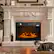Alt View 4. Winado - 26" WiFi Smart Electric Fireplace Insert, 1400W Wall Recessed Fireplace Heater with 7 Flame Settings, Remote Control - Black.