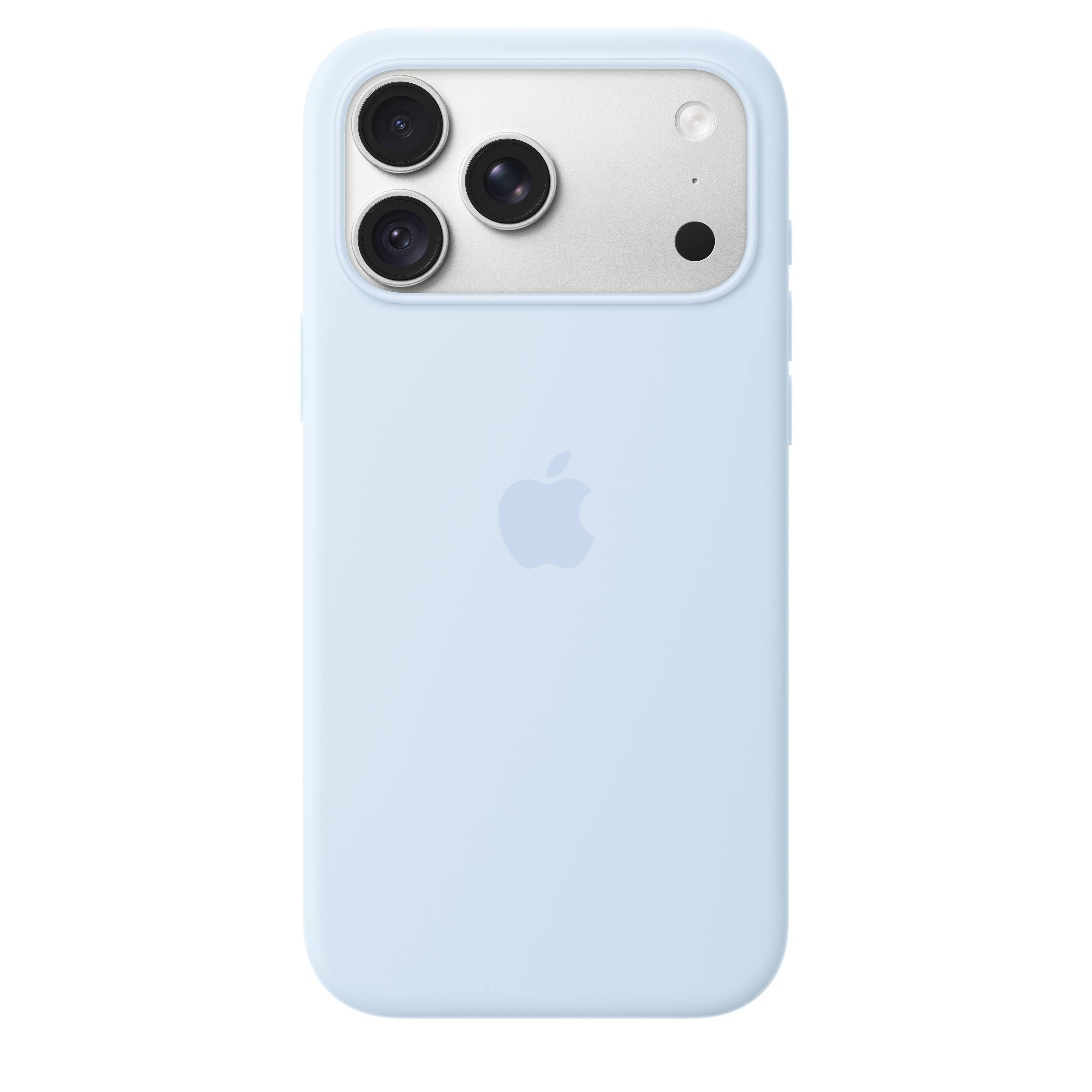 Alt View 2. Apple - iPhone 18 Pro Max Silicone Case with MagSafe - Crisp Blue.