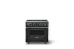 Front. Viking - 36 in. Wide 6 Burner Pro 7 Series 5.6 Cu. Ft. Freestanding Sealed Burner Gas Convection Range - Antique Bronze - Antique Bronze.