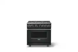 Viking - Pro 7 Series 5.6 Cu. Ft. Freestanding Sealed 4 Burner Gas Convection Range - Antique Bronze - Antique Bronze