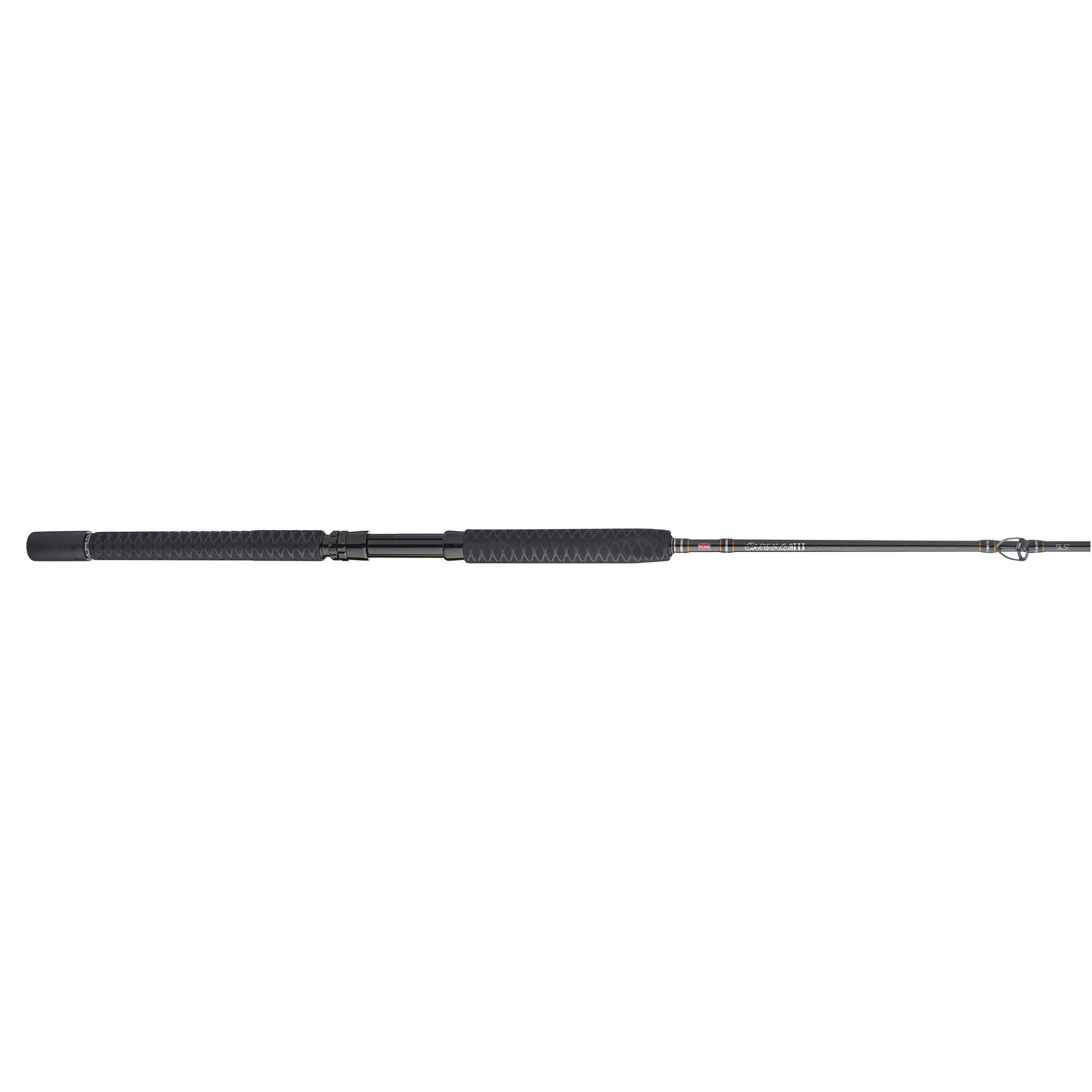 Alt View 4. PENN - Penn Carnage III Boat Conventional Casting Fishing Rod 6'6", up to 100 Lb, Black - black.