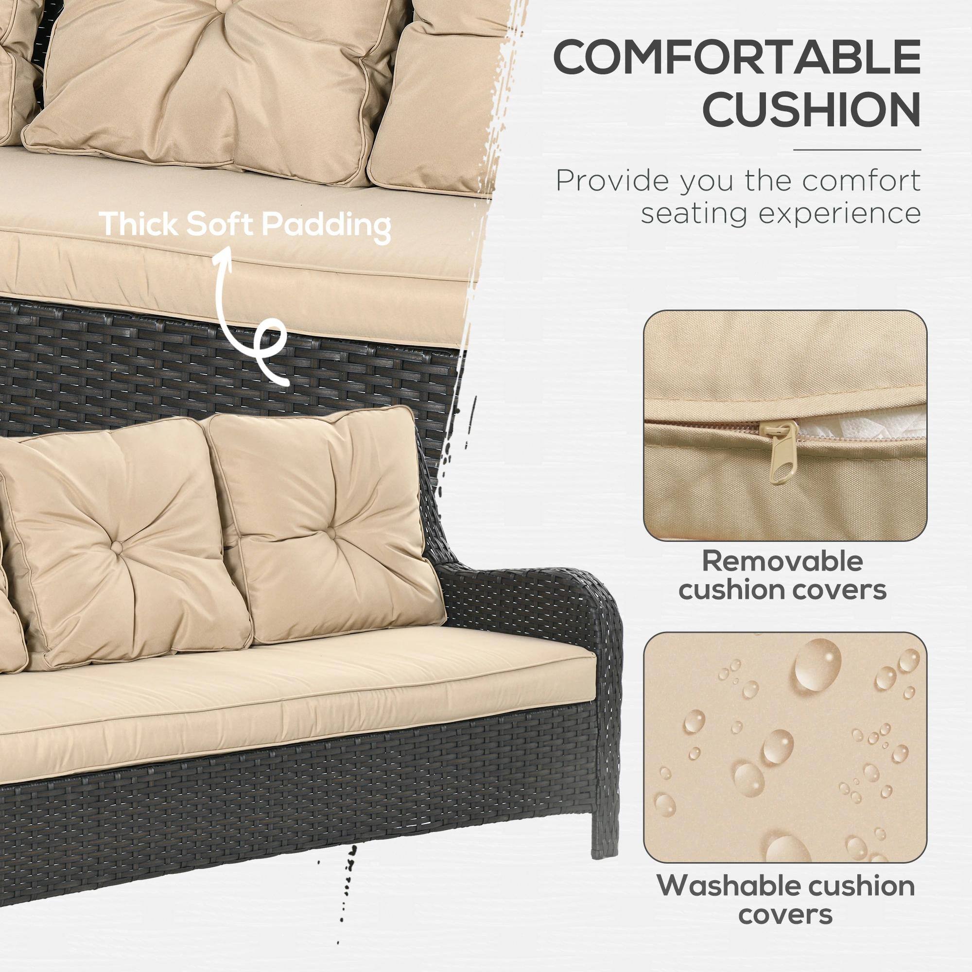 COMFORTABLE CUSHION
Provide you the comfort seating experience
Thick Soft Padding
Removable cushion covers
Washable cushion covers