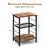 Product Dimensions:
- Weight capacity of top: 90 lbs
- Size: 15" x 12" x 13.5"
- Shelf size: 10" x 20" x 12.5"
- Shelf spacing: 1.5"
- Leg spacing: 3"
- Leg height: 1.5"